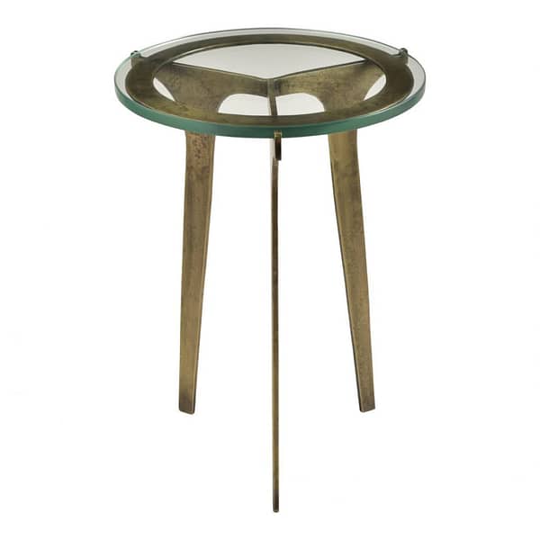 HALVORSEN ACCENT TABLE - FRONT ANGLE VIEW