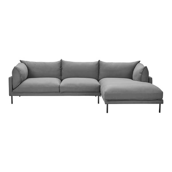 JAMARA SECTIONAL CHARCOAL RIGHT FRONT VIEW