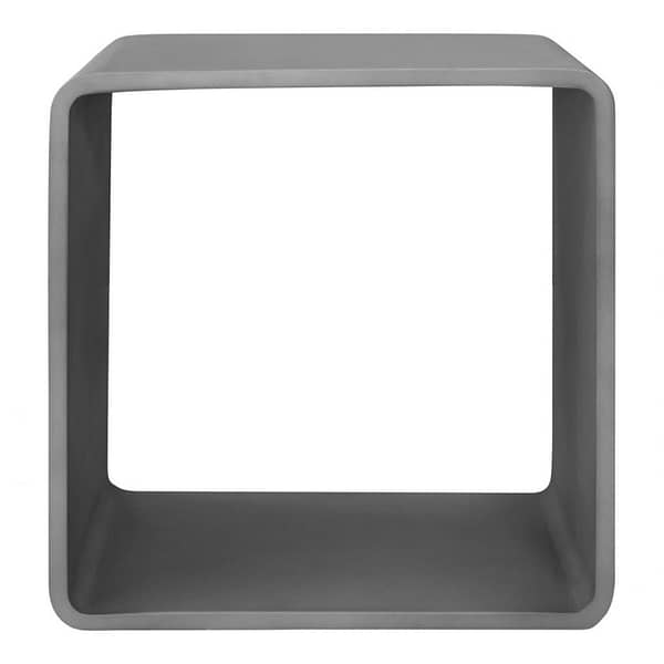 CALI ACCENT CUBE GREY - FRONT VIEW