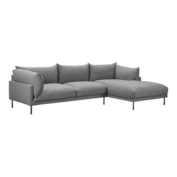 JAMARA SECTIONAL CHARCOAL RIGHT ANGLE RIGHT VIEW