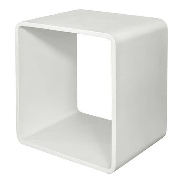CALI ACCENT CUBE WHITE - FRONT ANGLE VIEW