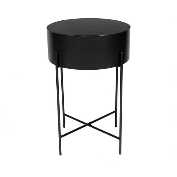 ASTON ACCENT TABLE BLACK - FRONT VIEW