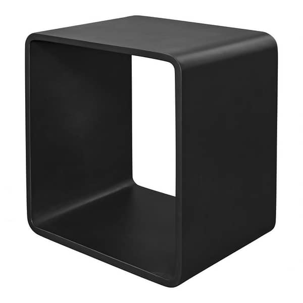 CALI ACCENT CUBE BLACK - FRONT ANGLE VIEW