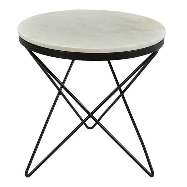 HALEY SIDE TABLE BLACK - FRONT ANGLE VIEW
