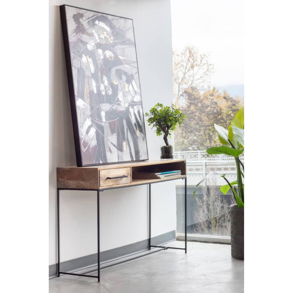 COLVIN CONSOLE TABLE - PRODUCT VIEW IN THE LIVING ROOM